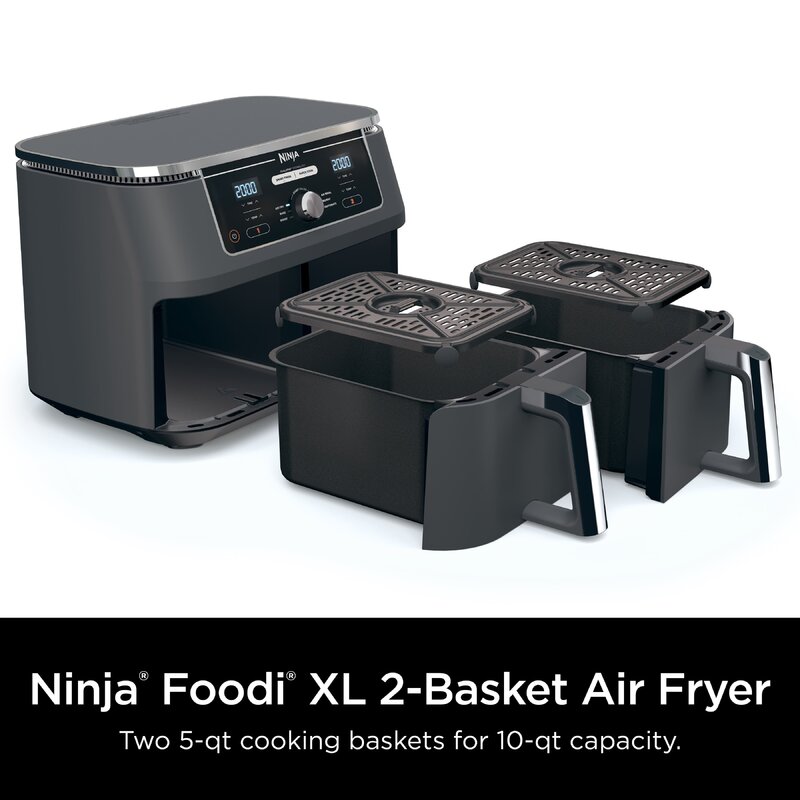 Ninja deals foodi smart xl 2 basket 6-1